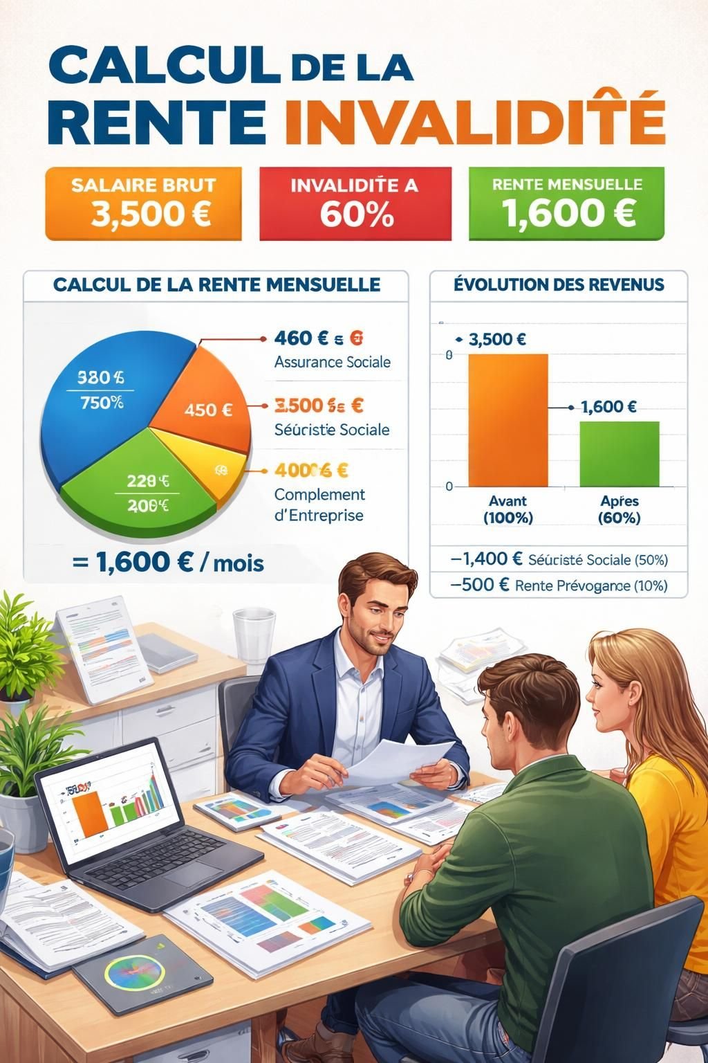 découvrez comment calculer efficacement la rente d'invalidité en prévoyance, avec des méthodes simples et des conseils pratiques pour optimiser vos droits.